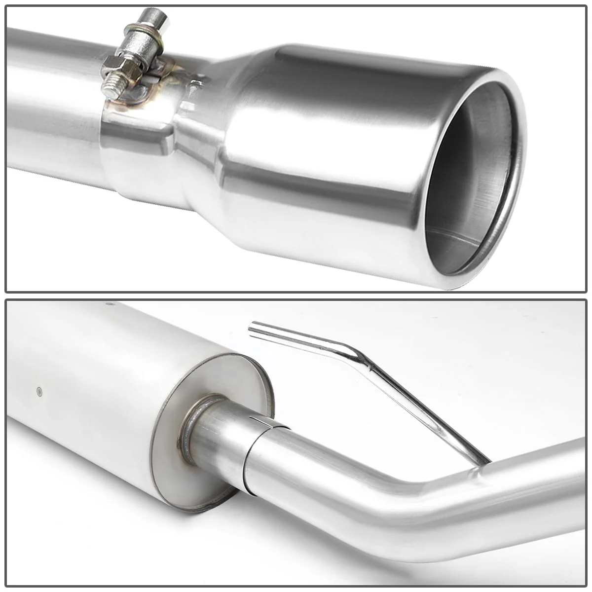DNA Exhaust for Jeep Liberty (2002-2007) Catback w/ Double Wall Rolled Tip - Image 2