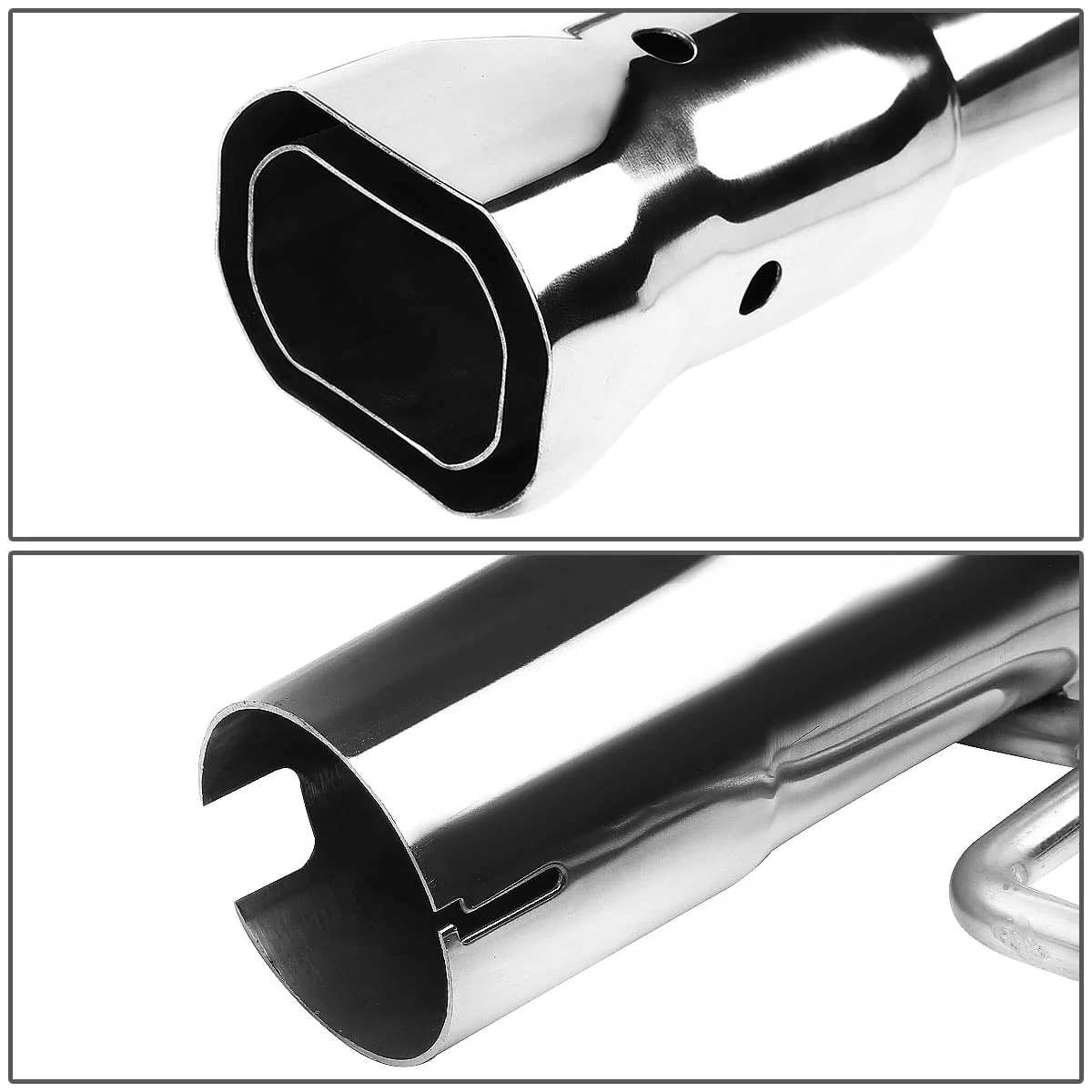 DNA Exhaust for Jeep Wrangler JK 2 Door (2007-2016) Catback w/ Double Polished Double Wall Tips - Image 3