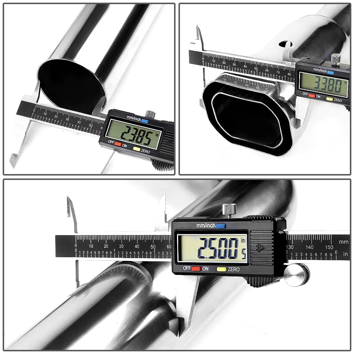 DNA Exhaust for Jeep Wrangler JK 2 Door (2007-2016) Catback w/ Double Polished Double Wall Tips - Image 4
