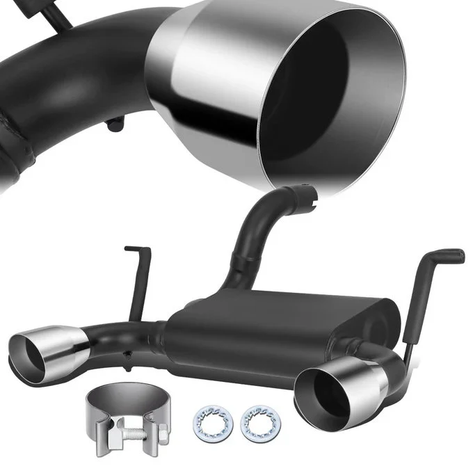 DNA Exhaust for Jeep Wrangler JL 2.0L / 3.6L (2018-2022) Axleback with Double Rolled Wall Tips CBE-UR-016