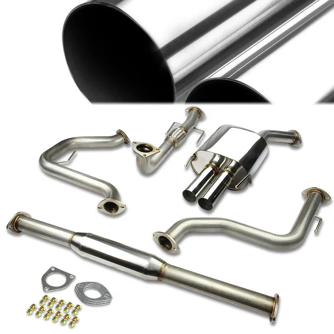 DNA Exhaust for Saab 9-3 2.0T (2003–2011) Catback w/ Dual Single Wall Tips CBE-SAAB9306 - Image 2