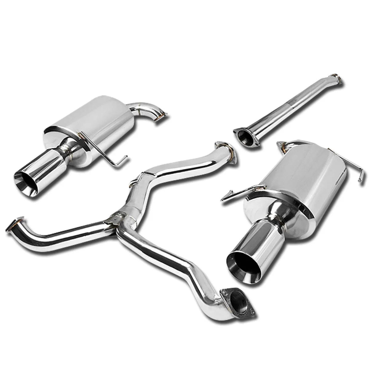 DNA Exhaust for Subaru Legacy 2.5L (2005-2009) Catback with Dual Double Wall Rolled