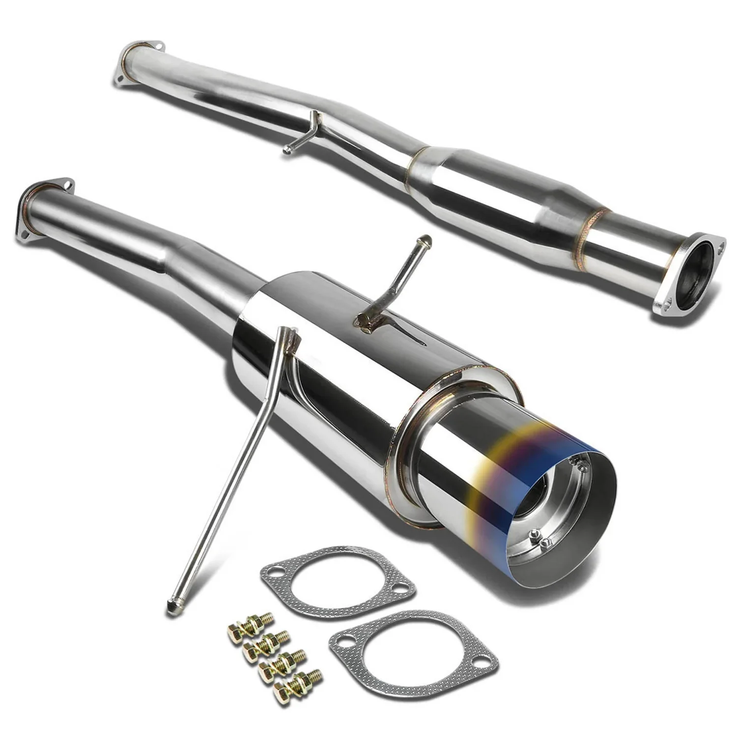 DNA Exhaust for Subaru WRX / WRX STI (2002-2007) Catback with 4" Single Wall Round Tips or EOM Style - Image 13