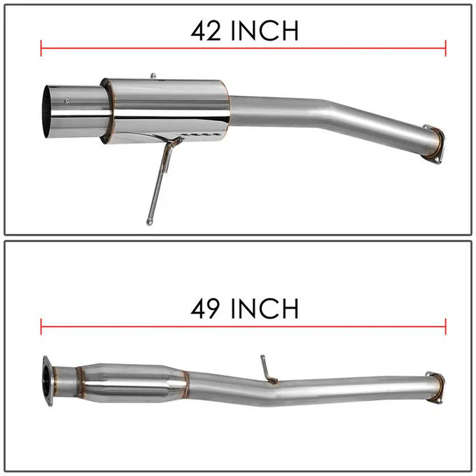 DNA Exhaust for Subaru WRX / WRX STI (2002-2007) Catback with 4" Single Wall Round Tips or EOM Style - Image 4