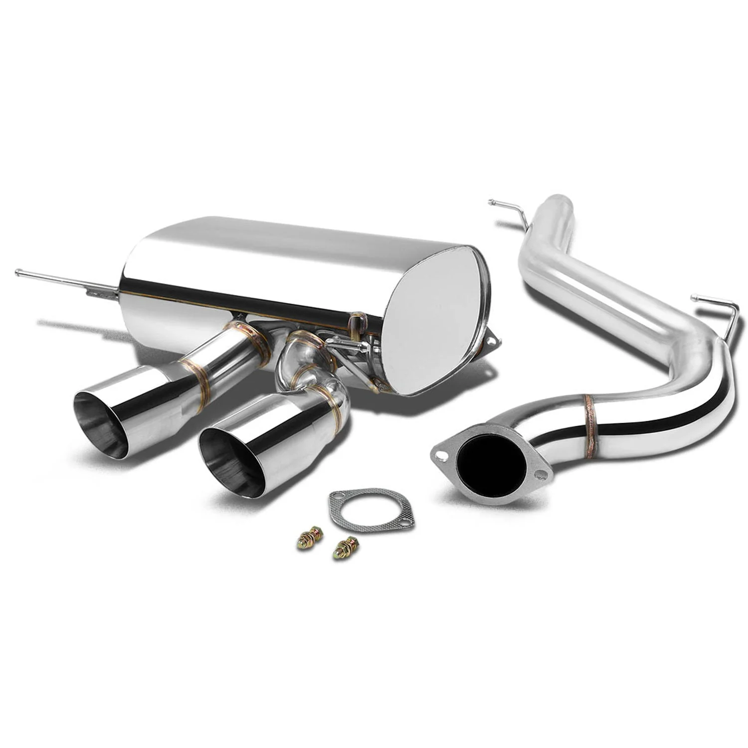 DNA Exhaust for VW Golf R 2.0L (2012-2013) Catback with Dual Rolled Tips CBE-VWGOLF12-OE - Image 2