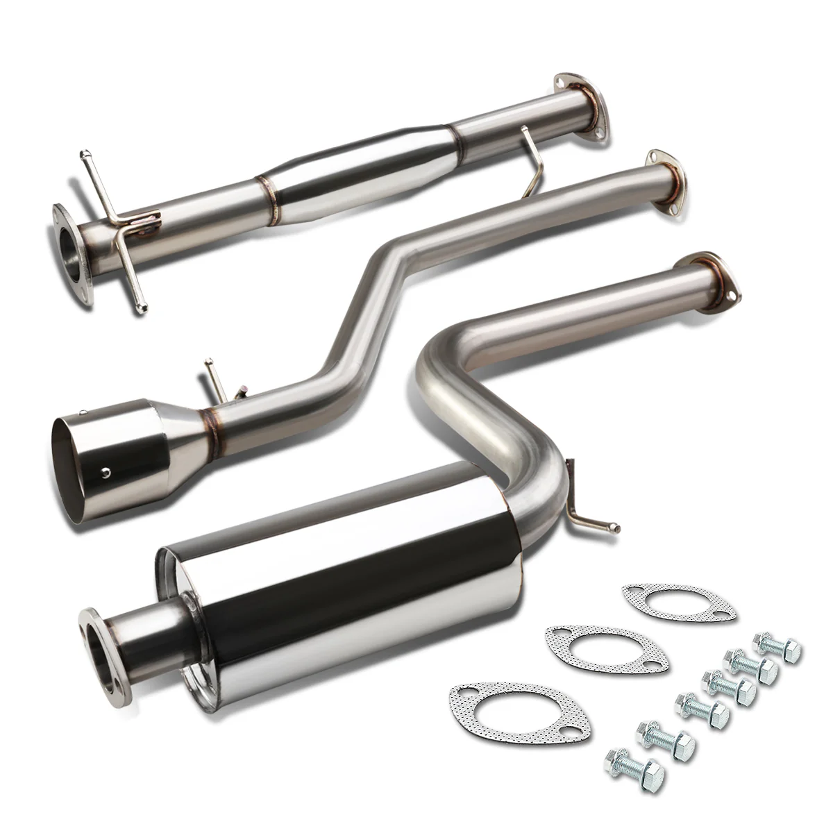 DNA Exhaust Ford Focus Hatchback 2.0L (2000-2004) Catback w/ Polished or Burnt Tip - Image 3