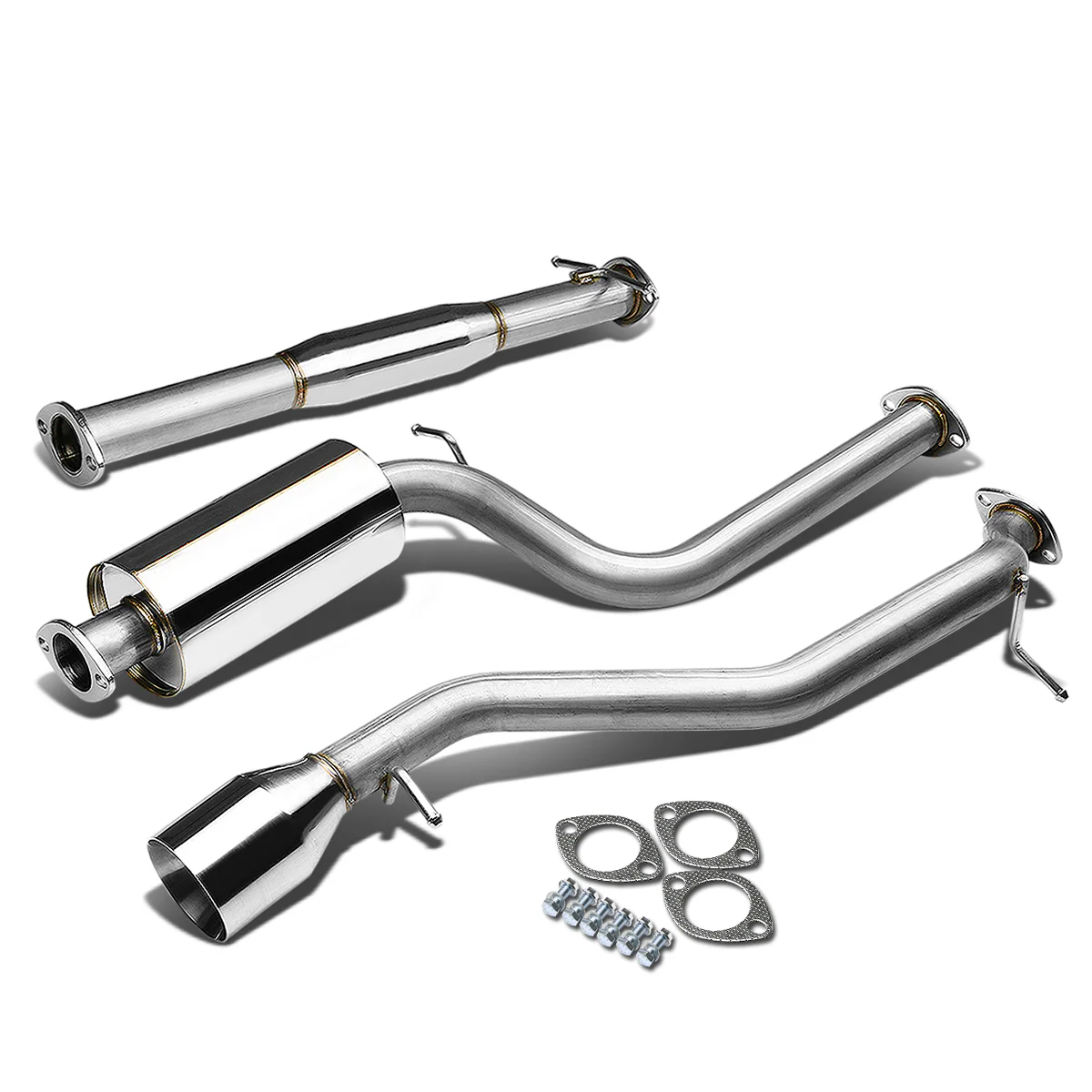 DNA Exhaust Ford Focus Hatchback 2.0L (2000-2004) Catback w/ Polished or Burnt Tip - Image 8