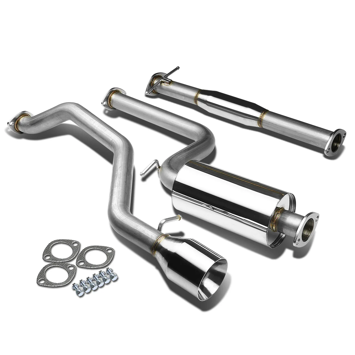 DNA Exhaust Ford Focus Hatchback 2.0L (2000-2004) Catback w/ Polished or Burnt Tip - Image 9
