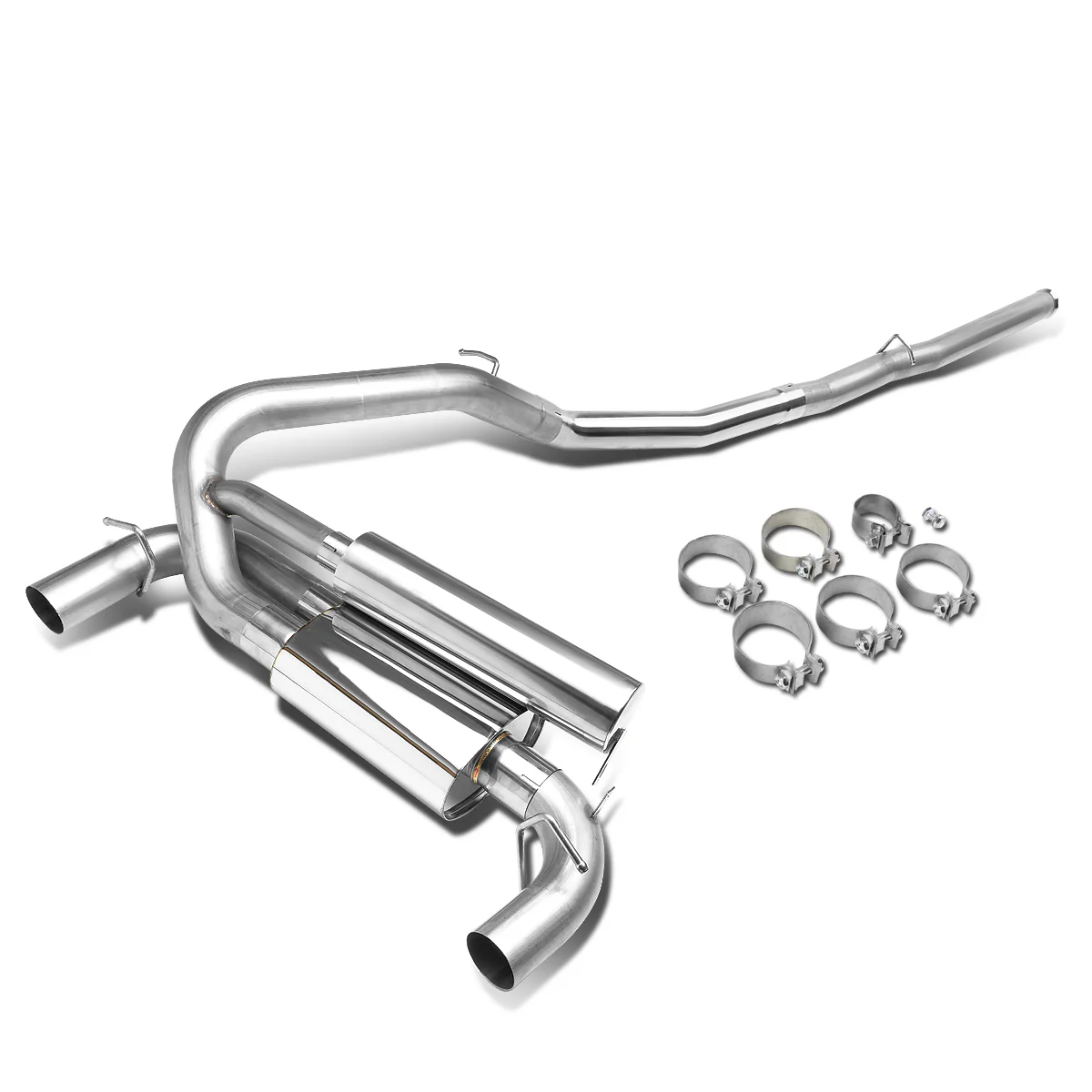 DNA Exhaust Ford Focus RS 2.3L (2016-2018) Catback w/ or w/o Muffler Tips - Image 3