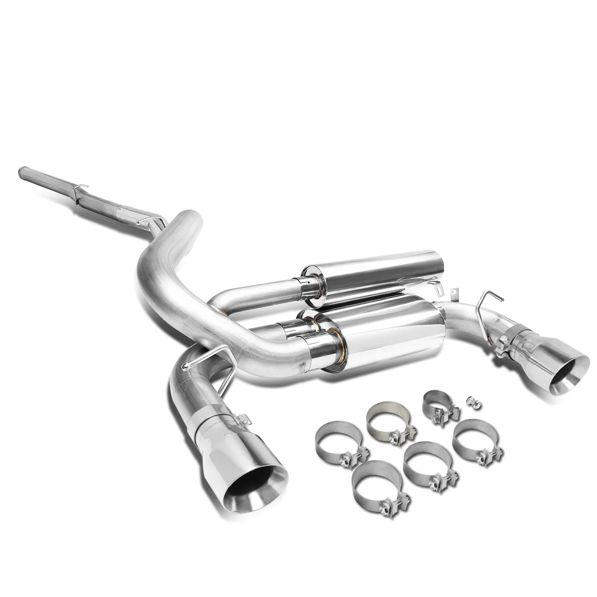 DNA Exhaust Ford Focus RS 2.3L (2016-2018) Catback w/ or w/o Muffler Tips - Image 7