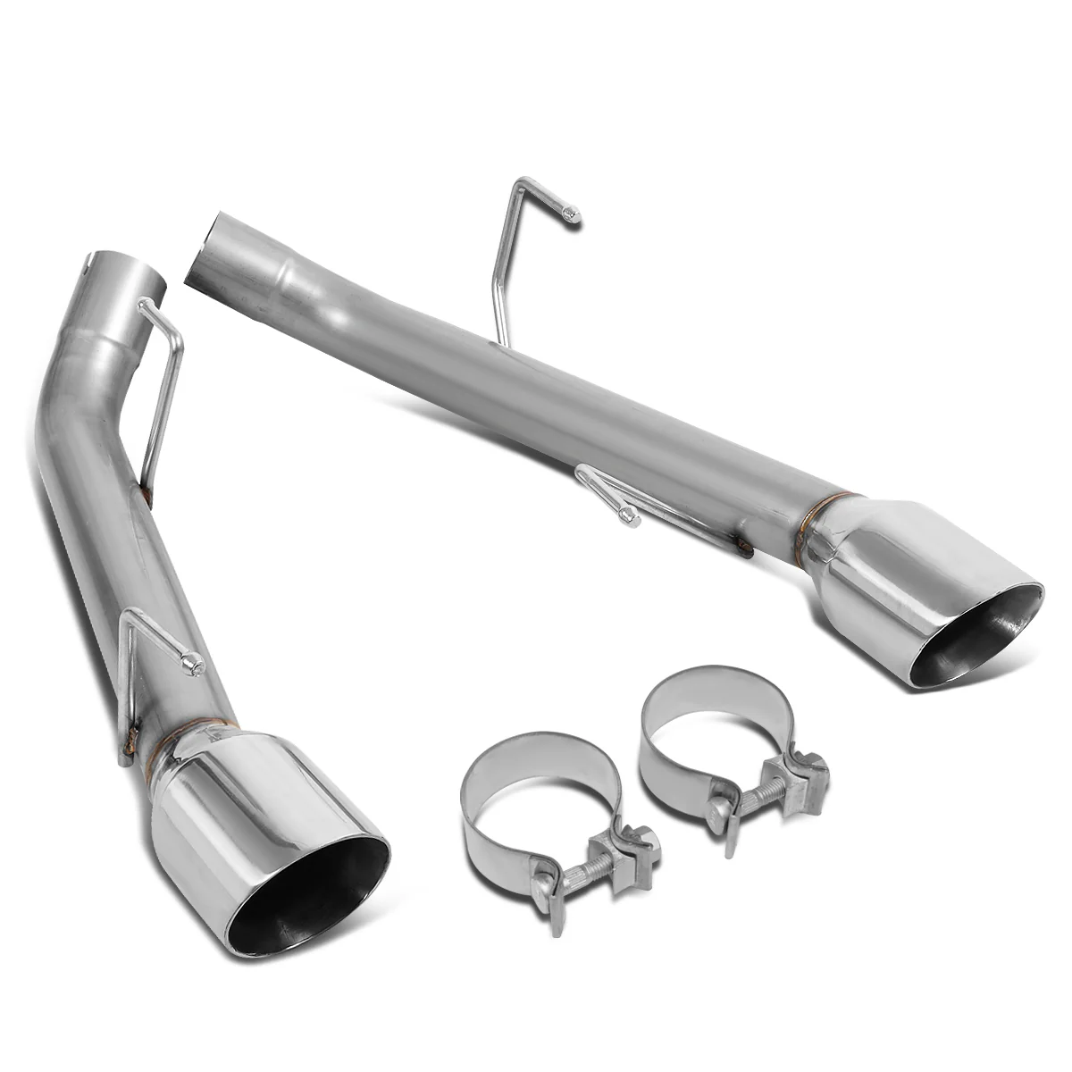 DNA Exhaust Ford Mustang S197 4.6L (05-10) 5.4L V8 (07-10) Axleback w/ 4 in. Double Walled Round Diagonal Cut Tip - Image 2
