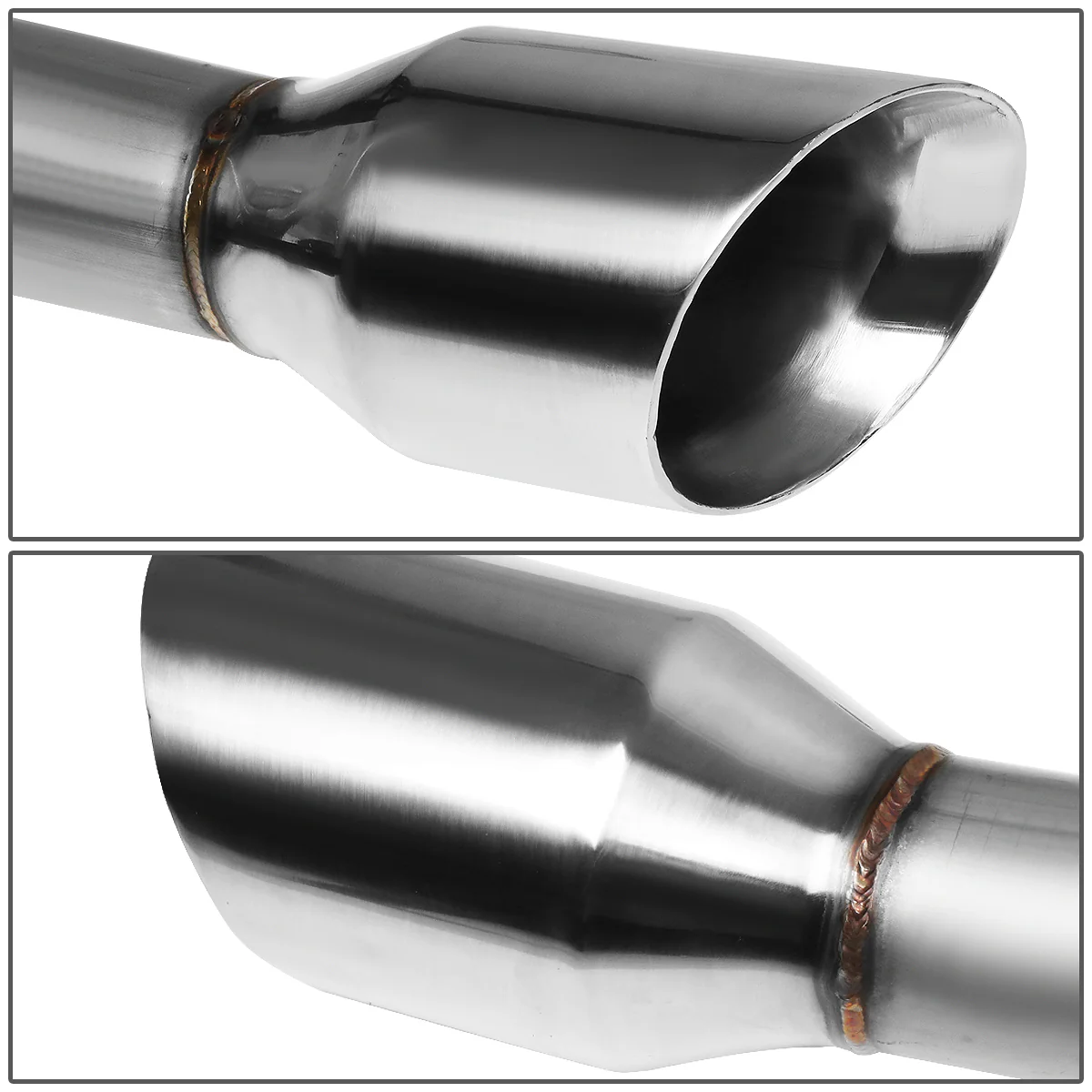 DNA Exhaust Ford Mustang S197 4.6L (05-10) 5.4L V8 (07-10) Axleback w/ 4 in. Double Walled Round Diagonal Cut Tip - Image 4