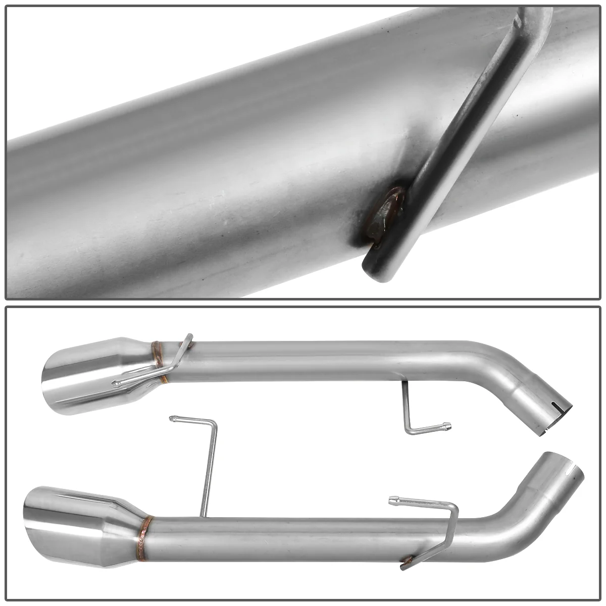 DNA Exhaust Ford Mustang S197 4.6L (05-10) 5.4L V8 (07-10) Axleback w/ 4 in. Double Walled Round Diagonal Cut Tip - Image 7
