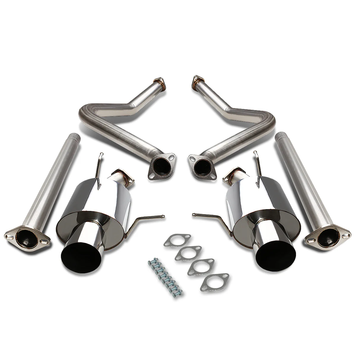 DNA Exhaust Ford Mustang S197 3.7L V6 (11-14) Catback w/ 4" Single or Double Walled Rolled Tips - Image 3