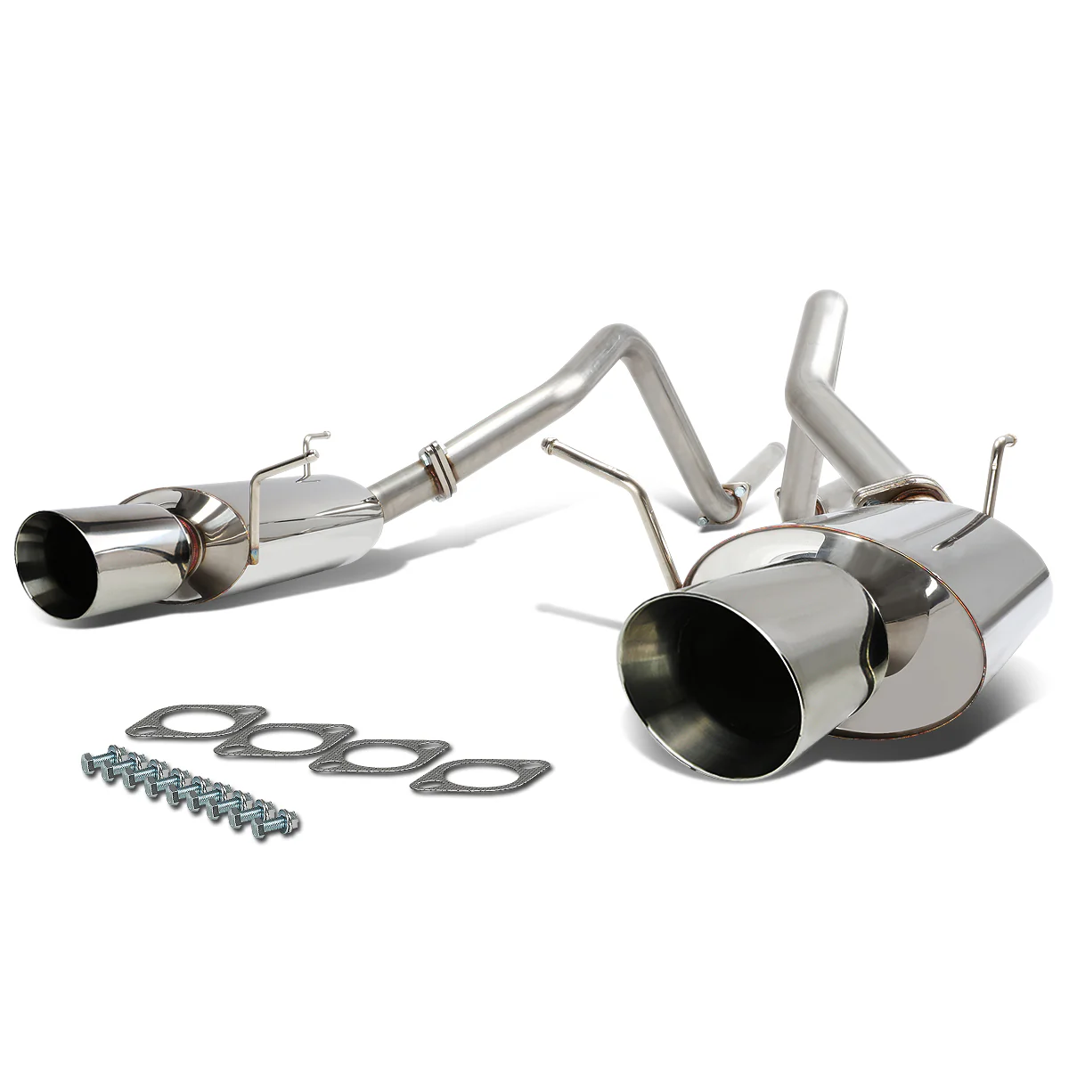 DNA Exhaust Ford Mustang S197 3.7L V6 (11-14) Catback w/ 4" Single or Double Walled Rolled Tips - Image 8