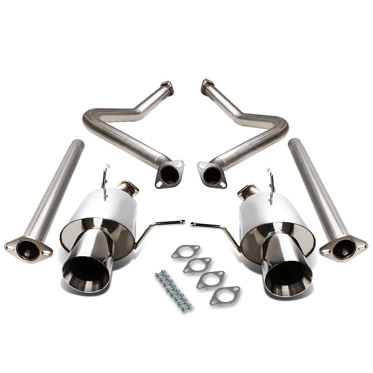 DNA Exhaust Ford Mustang S197 3.7L V6 (11-14) Catback w/ 4" Single or Double Walled Rolled Tips - Image 9