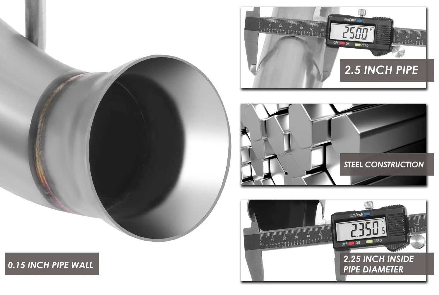 DNA Exhaust Ford Mustang S197 3.7L V6 / 5.0L V8 / 5.4L Supercharged V8 (11-14) Axleback w/ 4 in. Double Walled Round Diagonal Cut Tip - Image 10