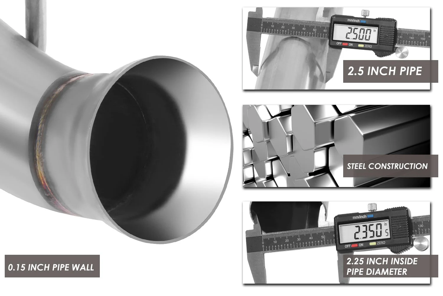 DNA Exhaust Ford Mustang S197 3.7L V6 / 5.0L V8 / 5.4L Supercharged V8 (11-14) Axleback w/ 4 in. Double Walled Round Diagonal Cut Tip - Image 12