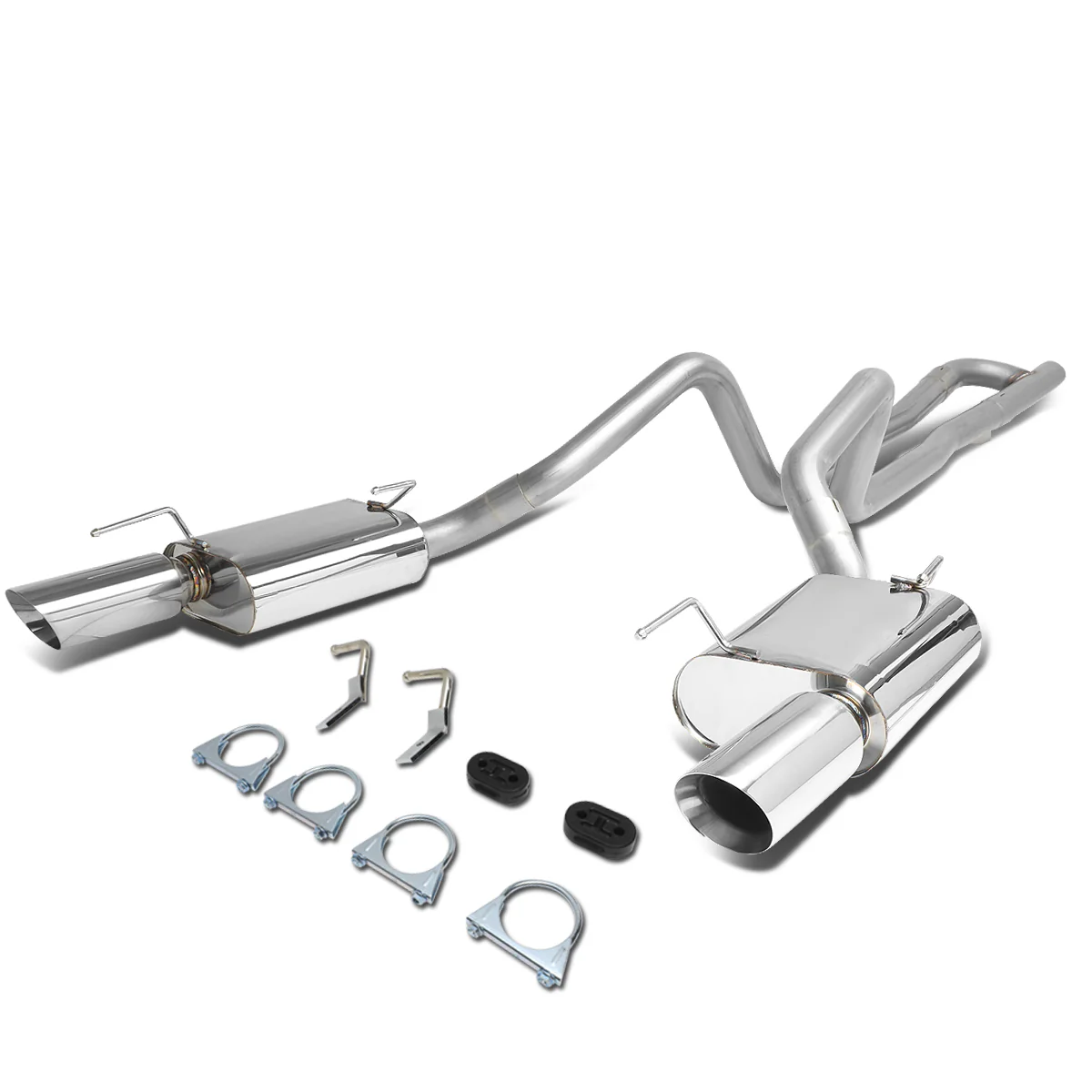 DNA Exhaust Ford Mustang S197 4.0L V6 (05–10) 2.5" Catback w/ 4" Muffler Tips