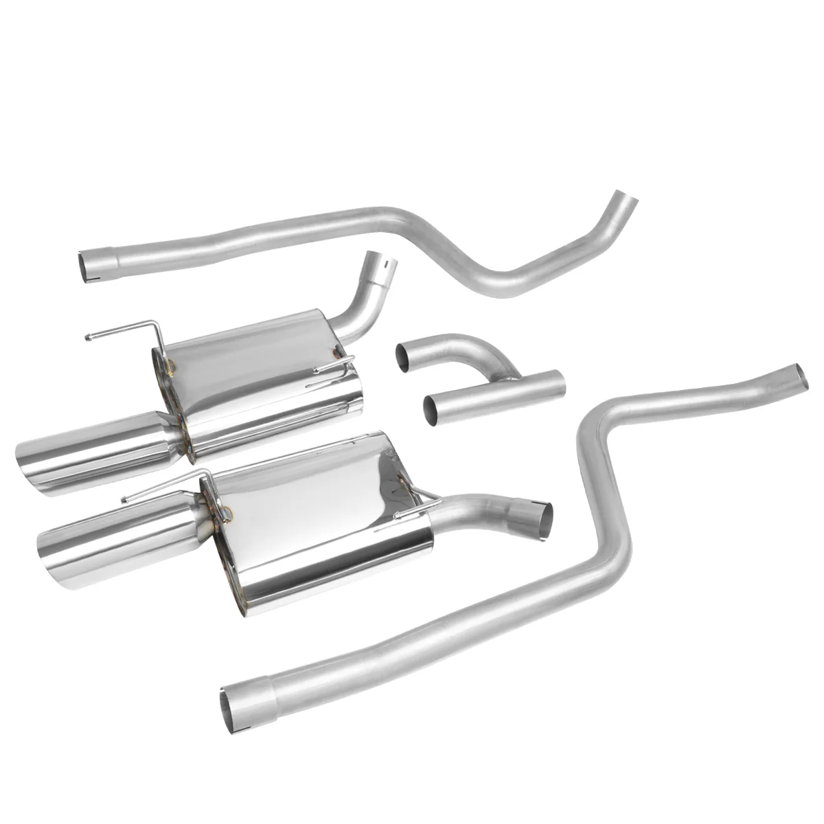 DNA Exhaust Ford Mustang S197 4.0L V6 (05–10) 2.5" Catback w/ 4" Muffler Tips - Image 6