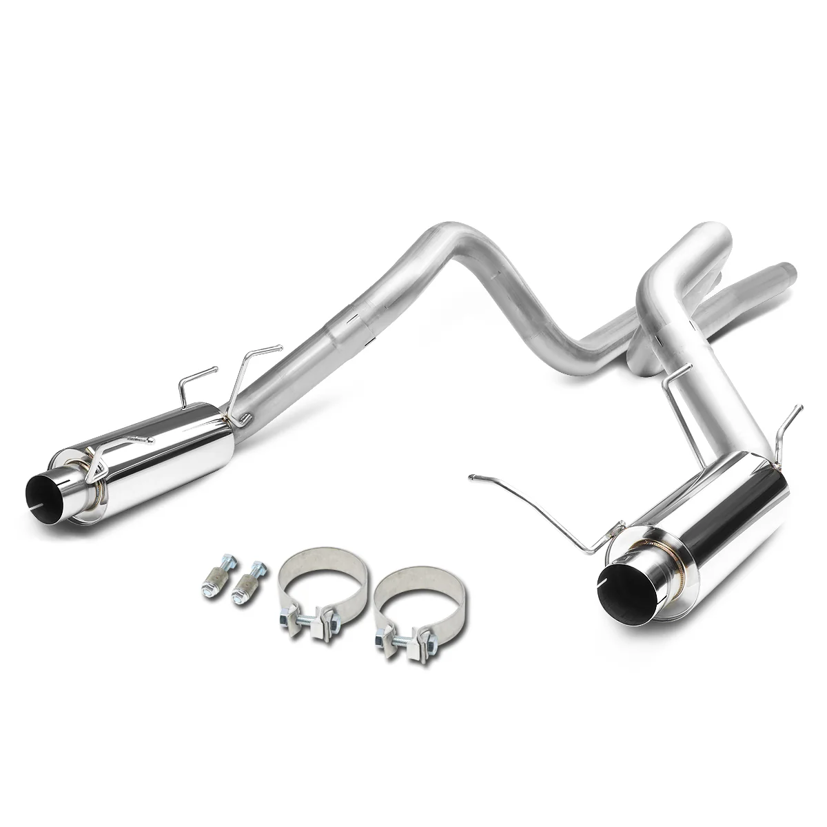 DNA Exhaust Ford Mustang S197 5.0L V8 (2011–2014) Catback w/ Louvered Core Mufflers