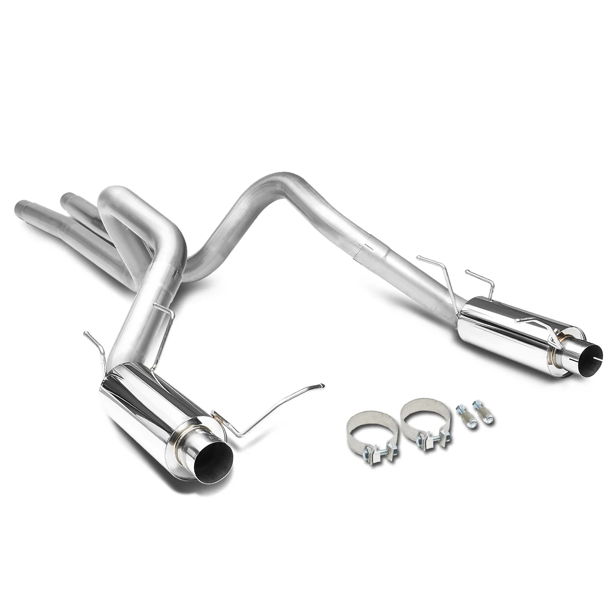 DNA Exhaust Ford Mustang S197 5.0L V8 (2011–2014) Catback w/ Louvered Core Mufflers - Image 2