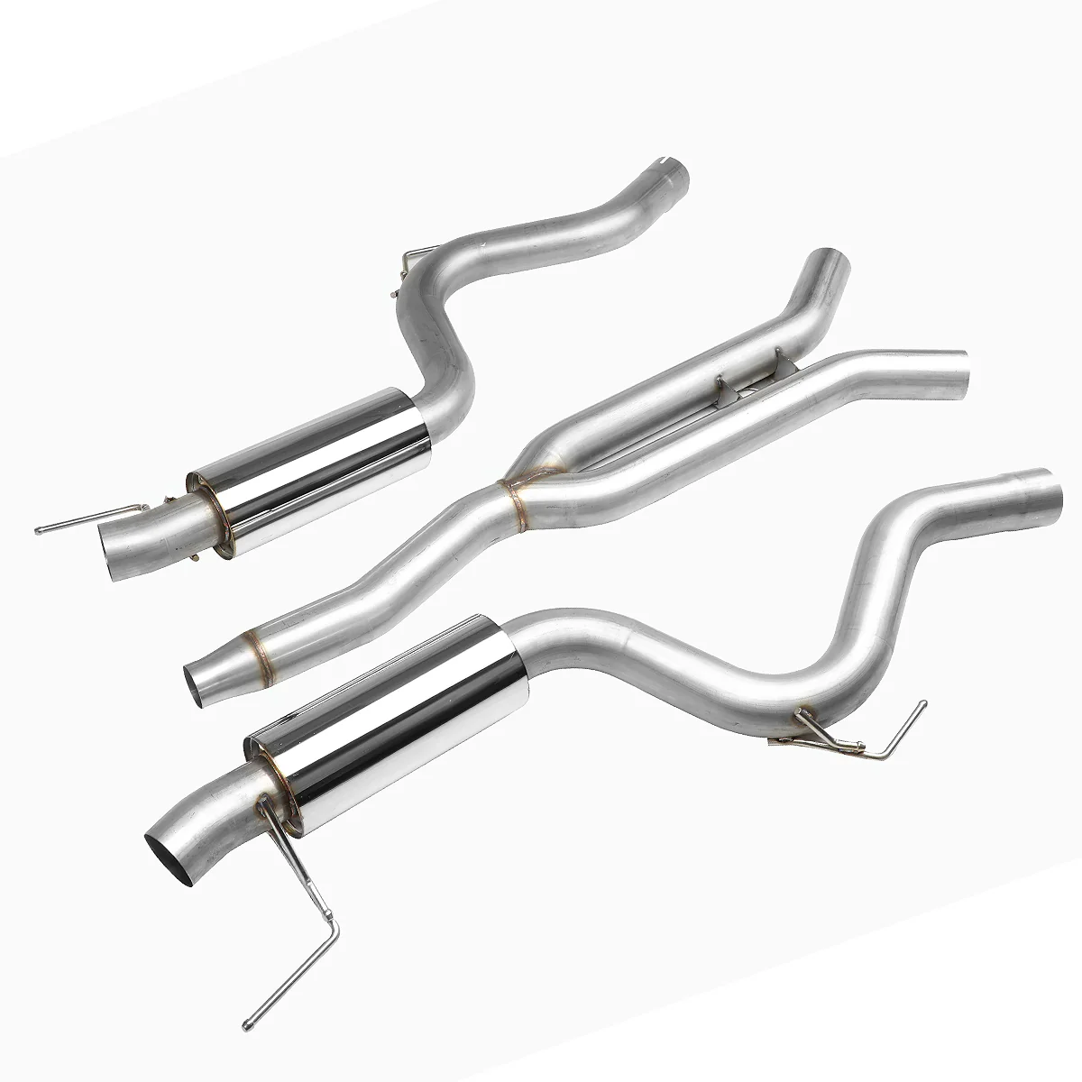 DNA Exhaust Ford Mustang S550 2.3L EcoBoost (15-23) Catback with 4" Double Walled Rolled Tips - Image 6