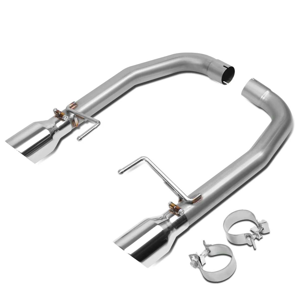 DNA Exhaust Ford Mustang S550 2.3L EcoBoost / 5.0L V8 (15-17) Axleback w/ 4 in. Double Walled Round Diagonal Cut Tip - Image 10