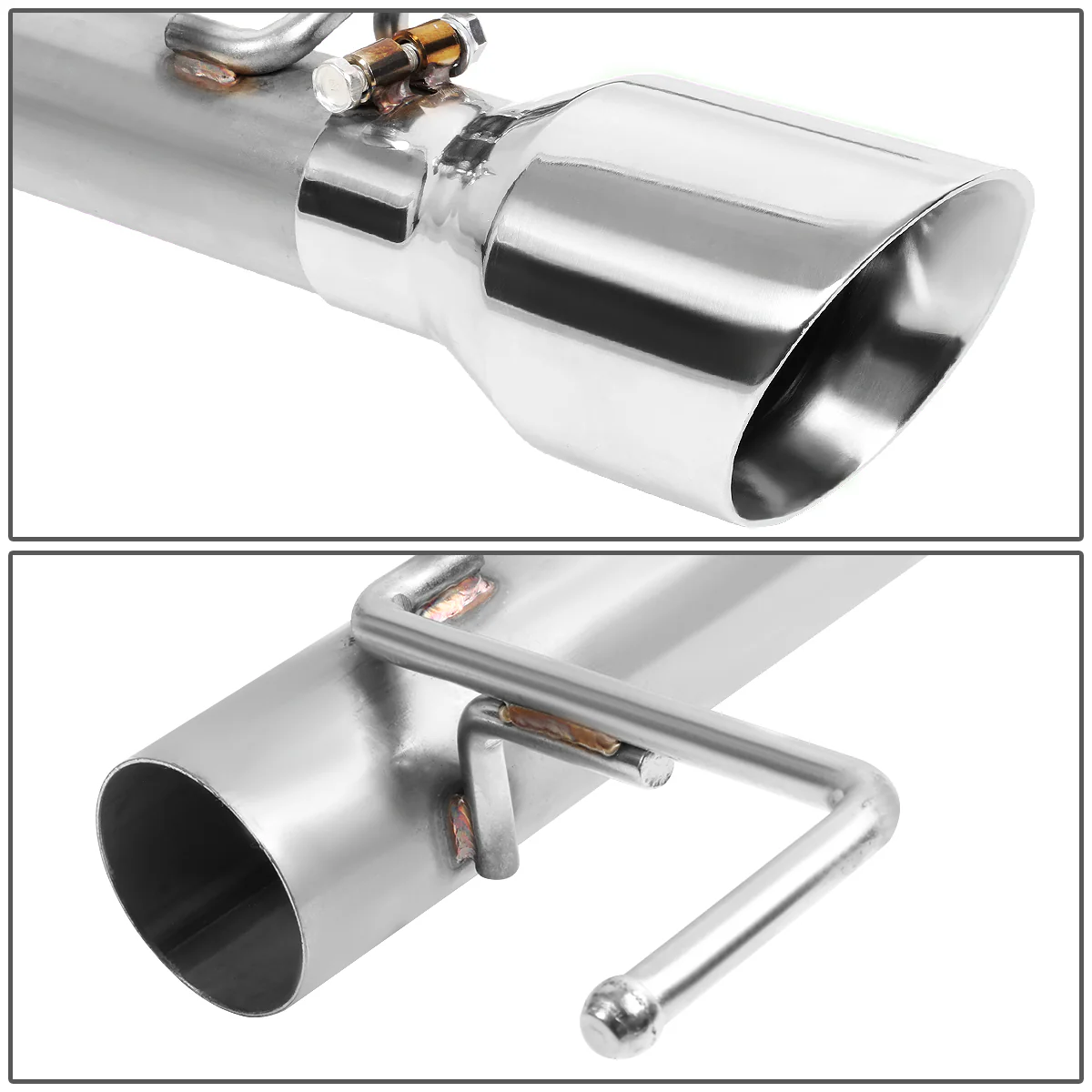 DNA Exhaust Ford Mustang S550 2.3L EcoBoost / 5.0L V8 (15-17) Axleback w/ 4 in. Double Walled Round Diagonal Cut Tip - Image 11