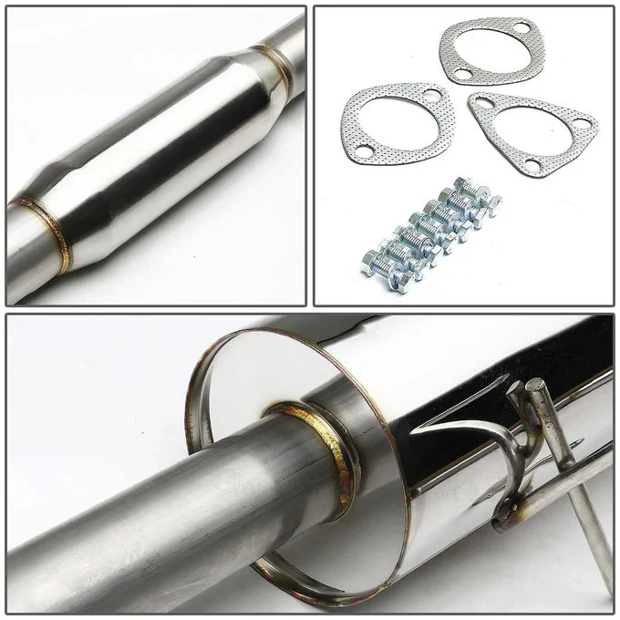 DNA Exhaust Honda Accord 2.2L (1994-1997) Catback w/ Single Wall Rolled or Double Wall Rolled Tip - Image 11