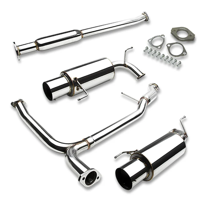 DNA Exhaust Honda Accord 3.0L V6 (98-02) Catback w/ Dual Single or Double Wall Rolled N1 Muffler Tip - Image 5