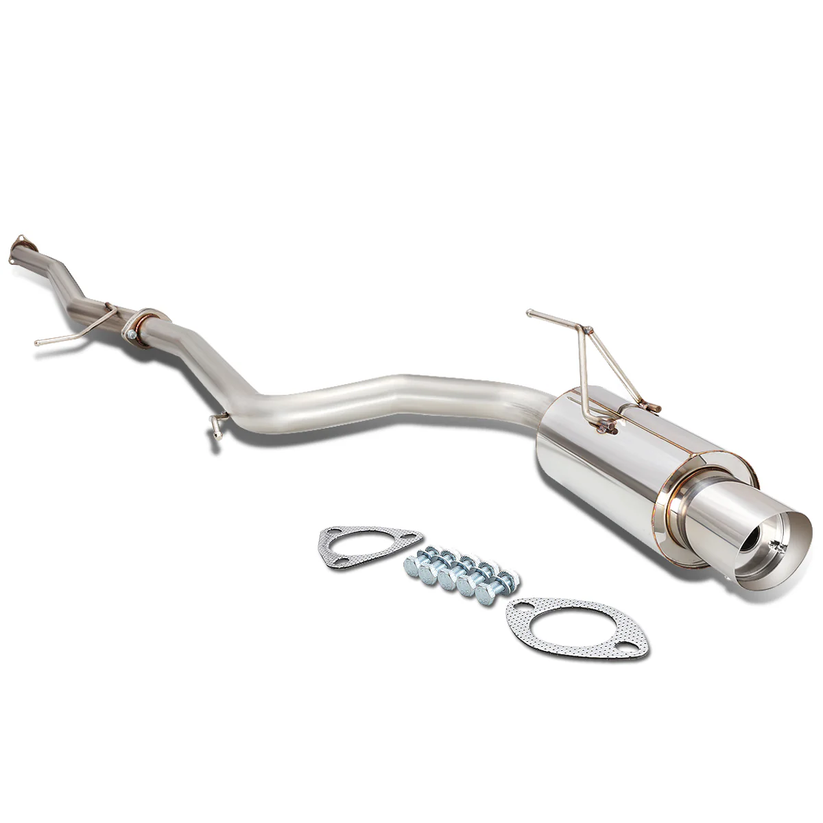 DNA Exhaust Honda Accord Coupe 2.4 (03-06) Catback w/ Single or Double Walled Rolled N1 Muffler Tip - Image 2