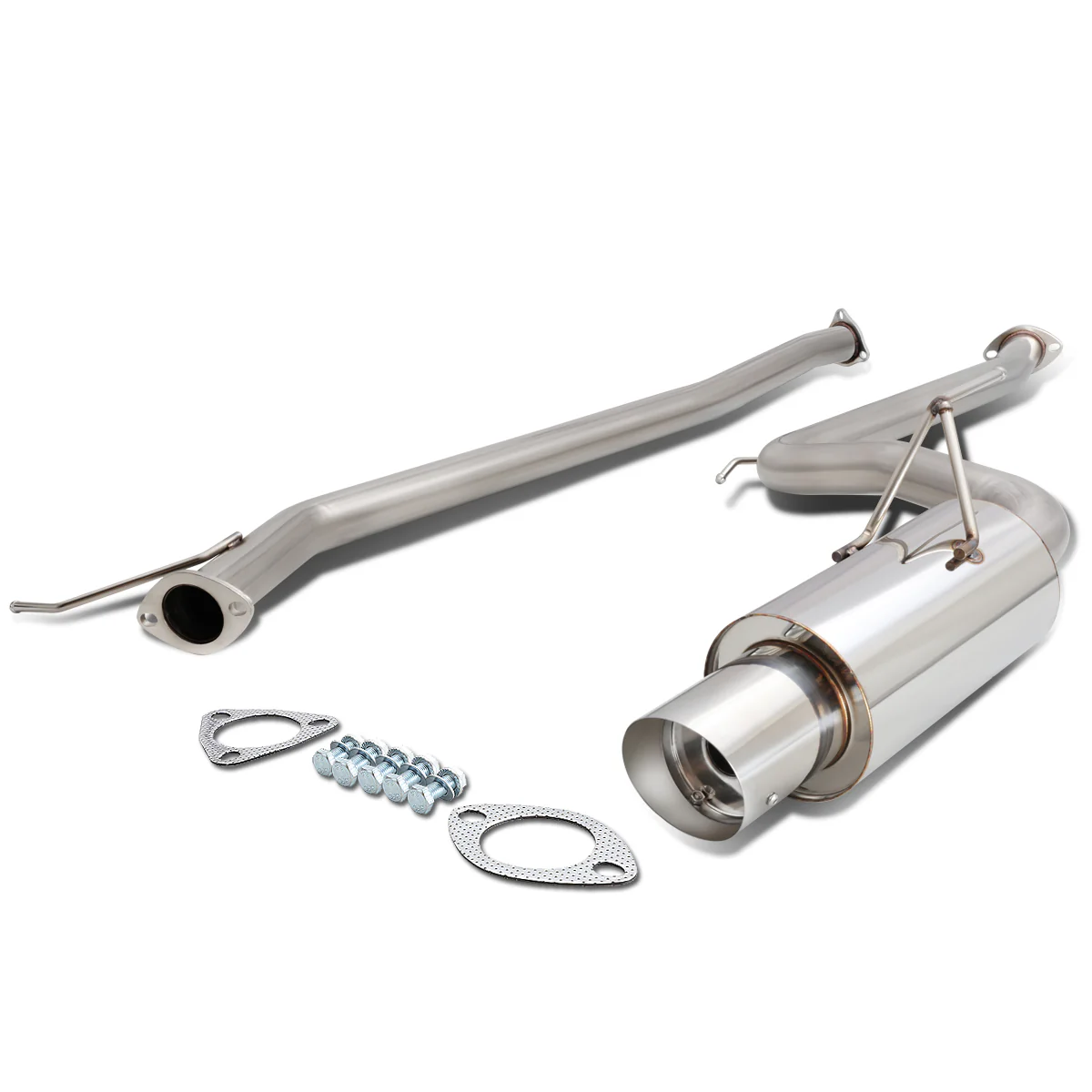 DNA Exhaust Honda Accord Coupe 2.4 (03-06) Catback w/ Single or Double Walled Rolled N1 Muffler Tip - Image 3