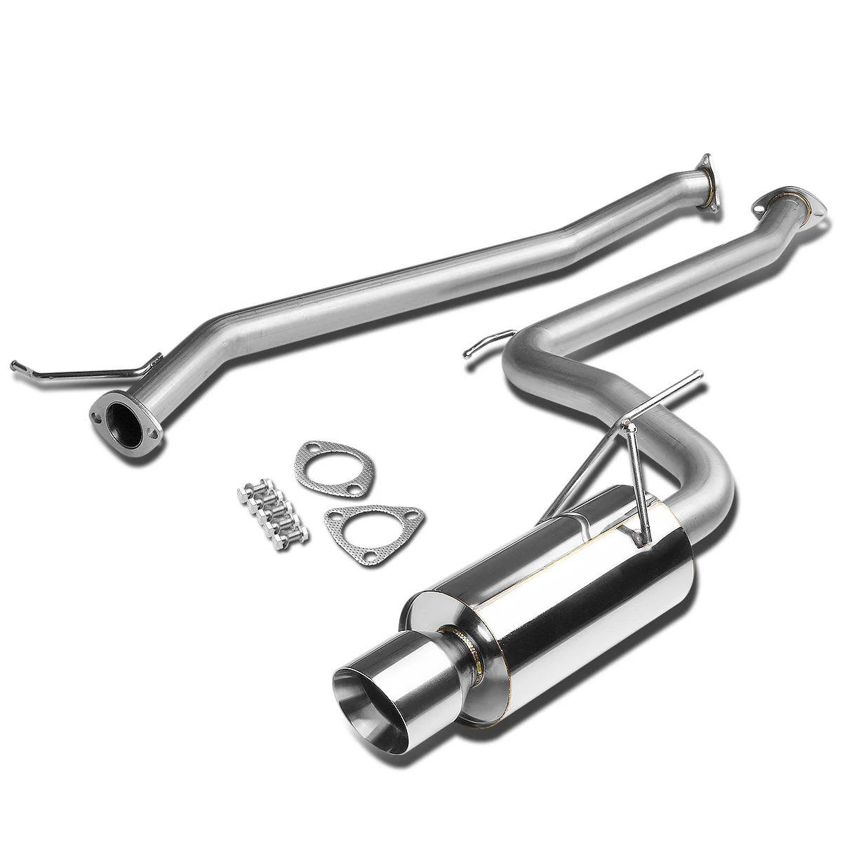 DNA Exhaust Honda Accord Coupe 2.4 (03-06) Catback w/ Single or Double Walled Rolled N1 Muffler Tip - Image 8