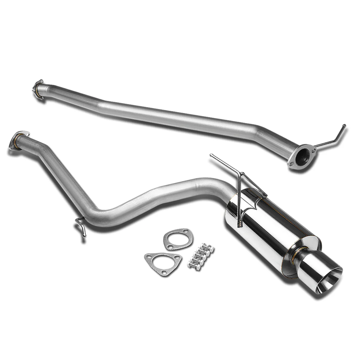 DNA Exhaust Honda Accord Coupe 2.4 (03-06) Catback w/ Single or Double Walled Rolled N1 Muffler Tip - Image 9