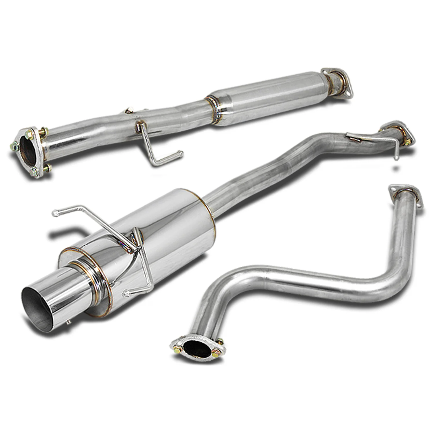 DNA Exhaust Honda Accord Sedan / Coupe 2.2L (90-93) Catback w/ Single or Double Wall Rolled N1 Muffler Tip