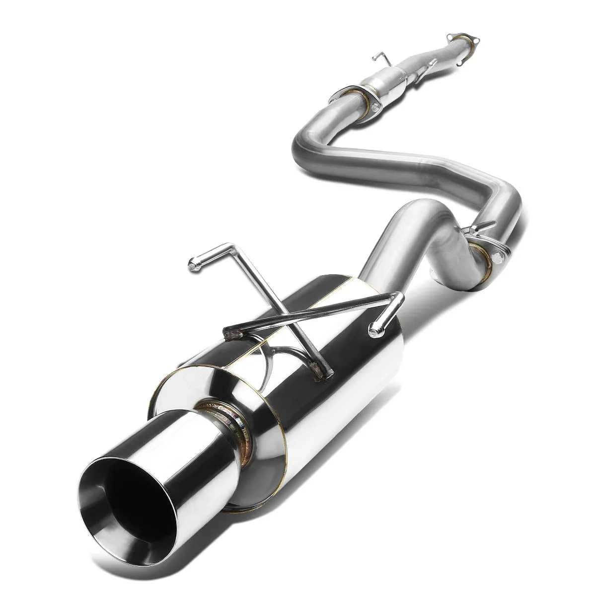 DNA Exhaust Honda Civic EG/EK Hatchback D15 D16 (92-00) Catback w/ Single or Double Wall Rolled Muffler Tip - Image 12
