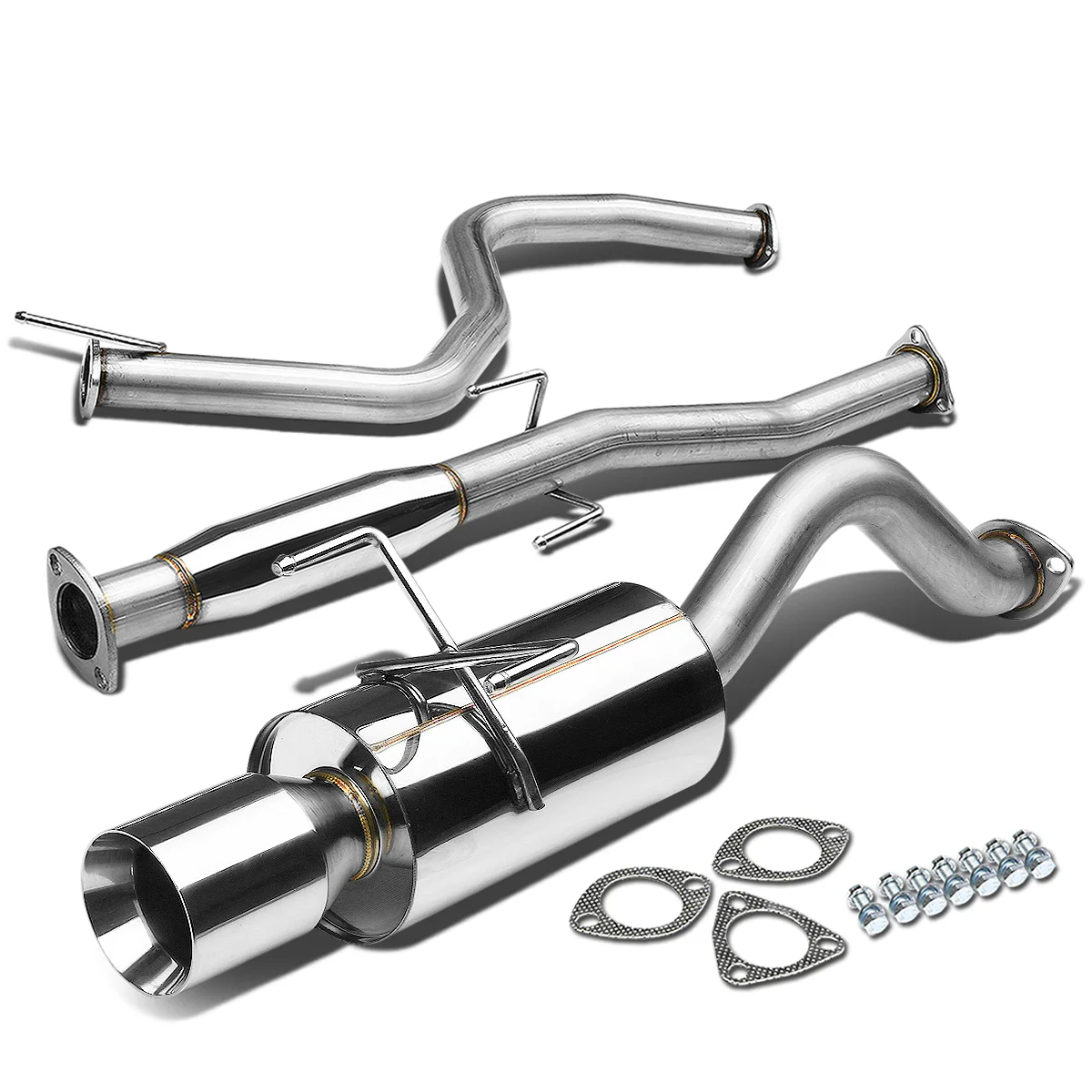 DNA Exhaust Honda Civic EG/EK Hatchback D15 D16 (92-00) Catback w/ Single or Double Wall Rolled Muffler Tip - Image 20