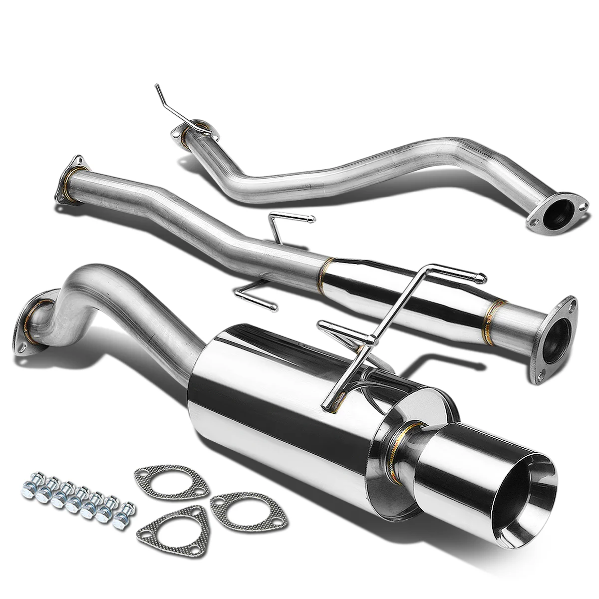 DNA Exhaust Honda Civic EG/EK Hatchback D15 D16 (92-00) Catback w/ Single or Double Wall Rolled Muffler Tip - Image 21