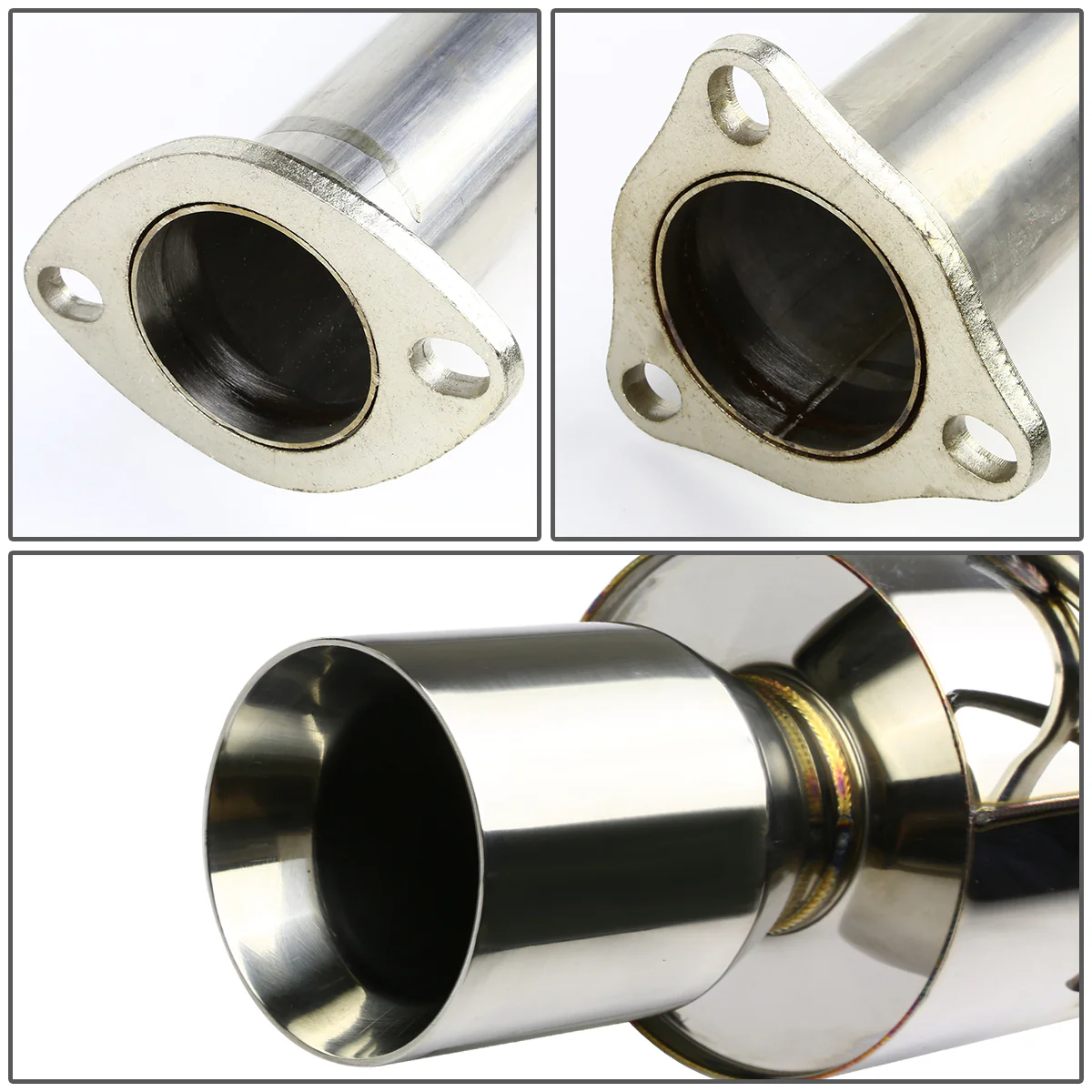 DNA Exhaust Honda Civic EG/EK Hatchback D15 D16 (92-00) Catback w/ Single or Double Wall Rolled Muffler Tip - Image 22