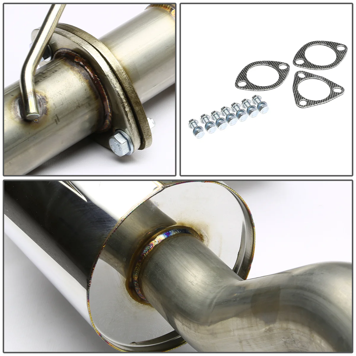 DNA Exhaust Honda Civic EG/EK Hatchback D15 D16 (92-00) Catback w/ Single or Double Wall Rolled Muffler Tip - Image 23
