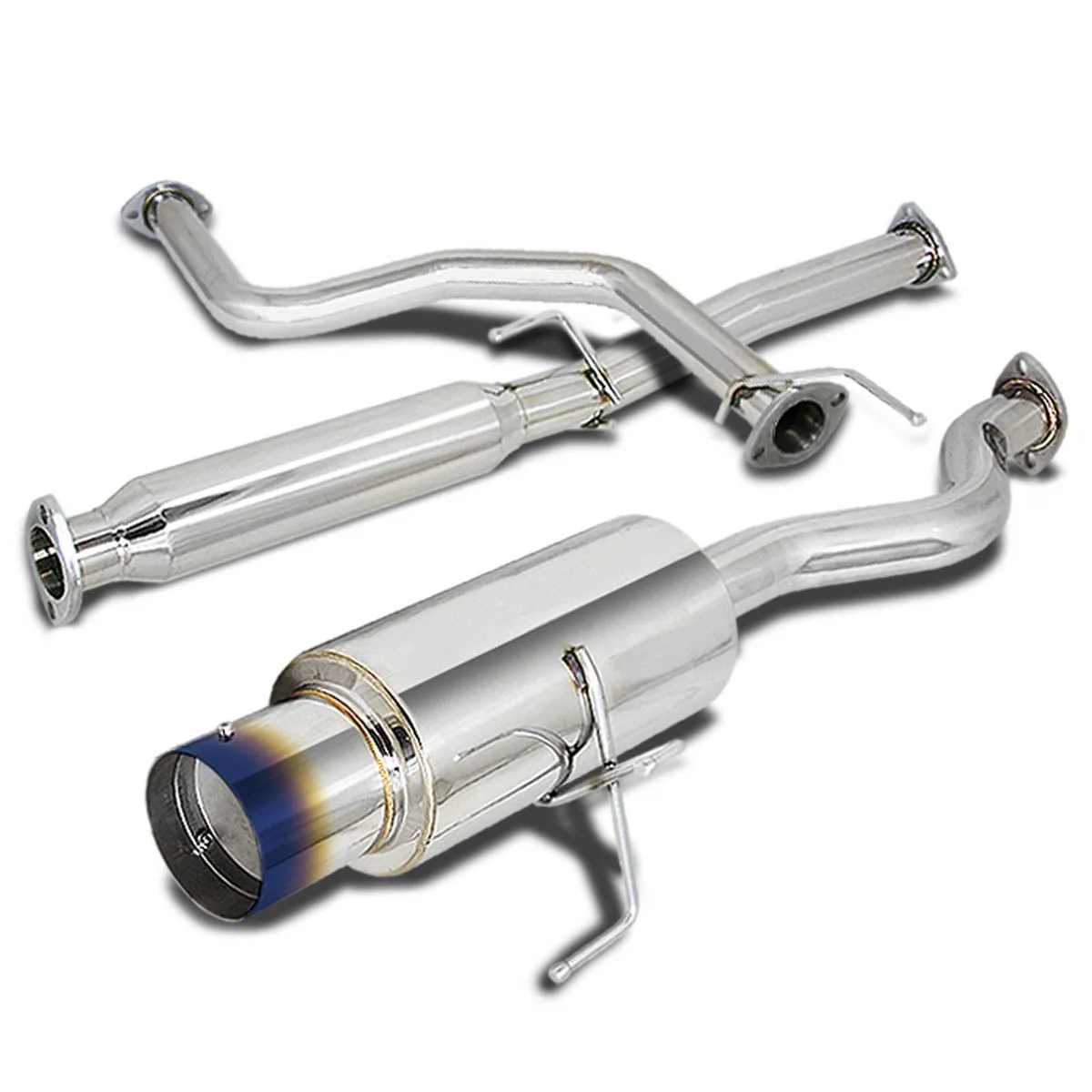 DNA Exhaust Honda Civic EG/EK Hatchback D15 D16 (92-00) Catback w/ Single or Double Wall Rolled Muffler Tip - Image 5