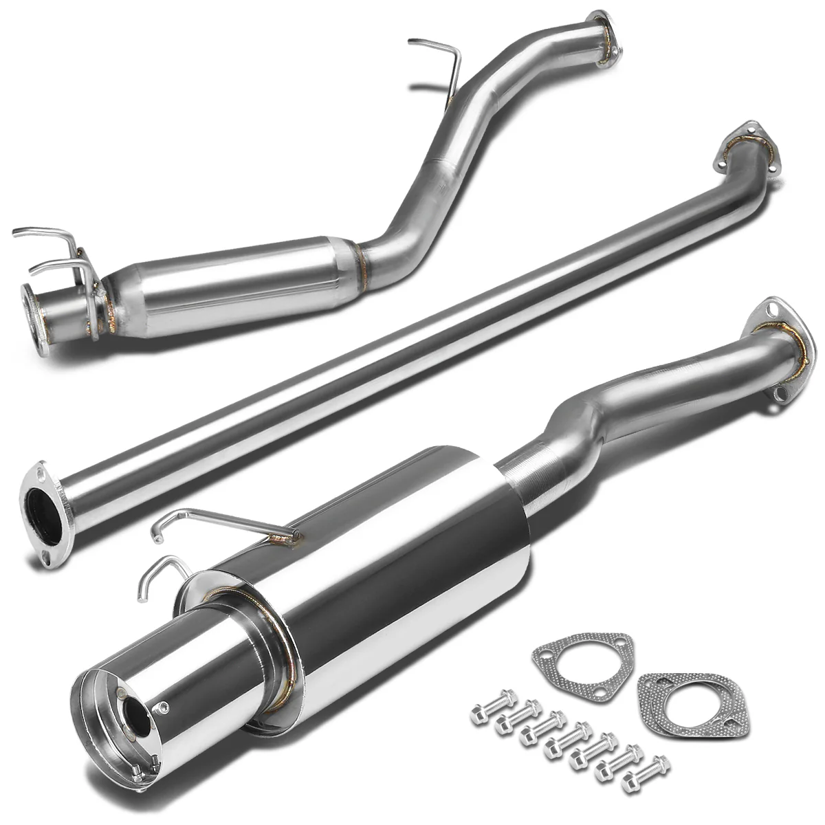 DNA Exhaust Honda Civic EX 1.8L / Civic Si 2.0L (06-08) Catback w/ Polished or Burnt Muffler Tip