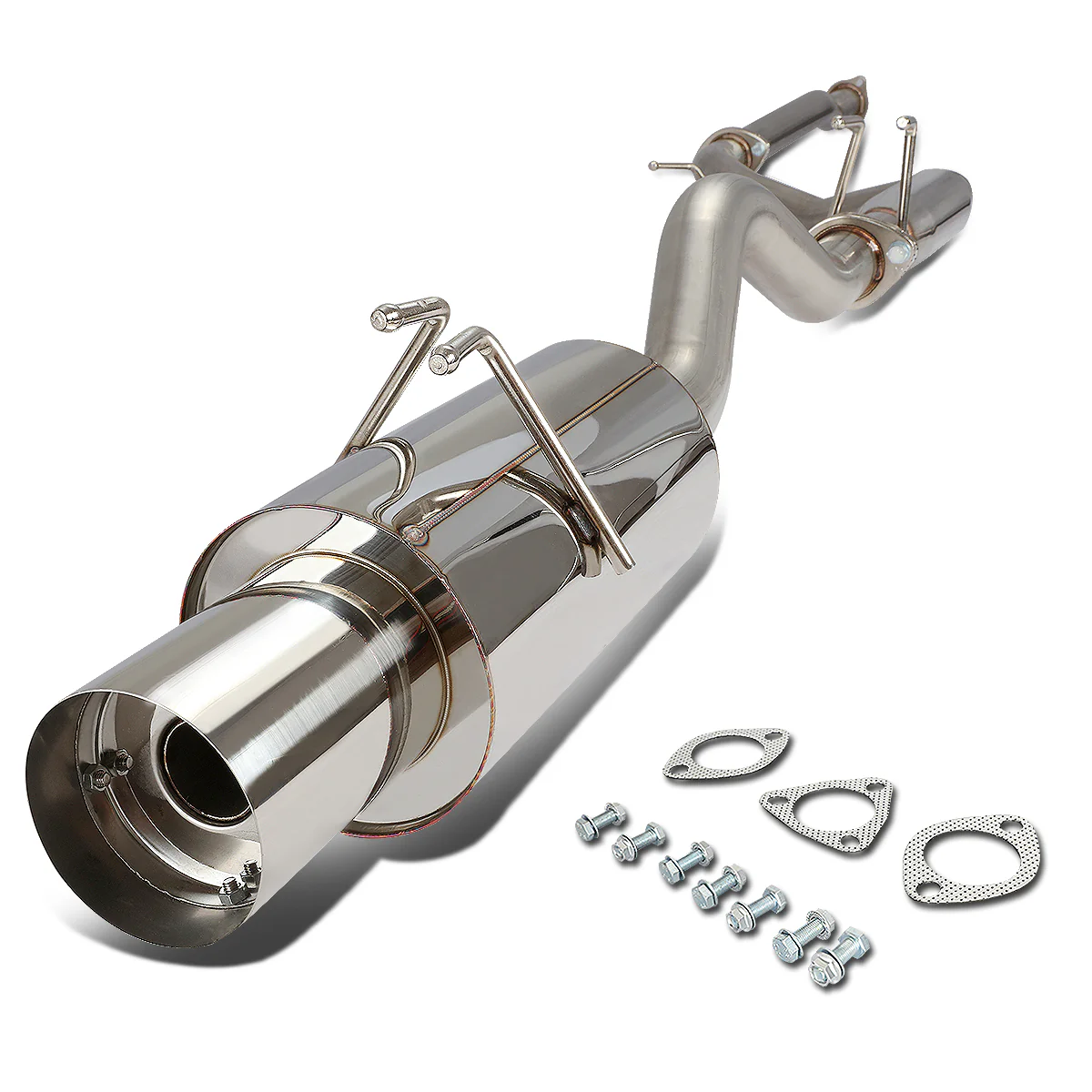 DNA Exhaust Honda Civic EX 1.8L / Civic Si 2.0L (06-08) Catback w/ Polished or Burnt Muffler Tip - Image 14