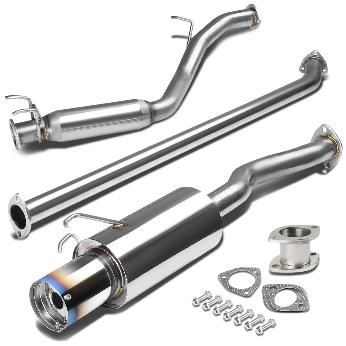 DNA Exhaust Honda Civic EX 1.8L / Civic Si 2.0L (06-08) Catback w/ Polished or Burnt Muffler Tip - Image 7