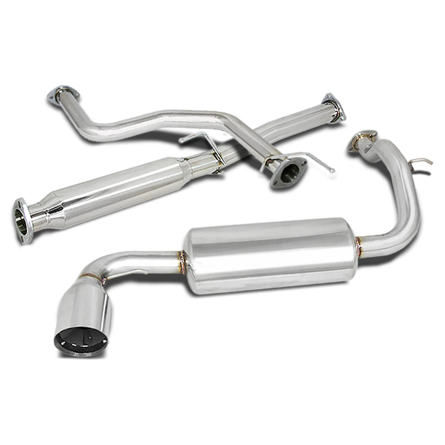 DNA Exhaust for Honda Civic EF (88-91) Catback w/ Single or Double Wall Rolled Muffler Tip