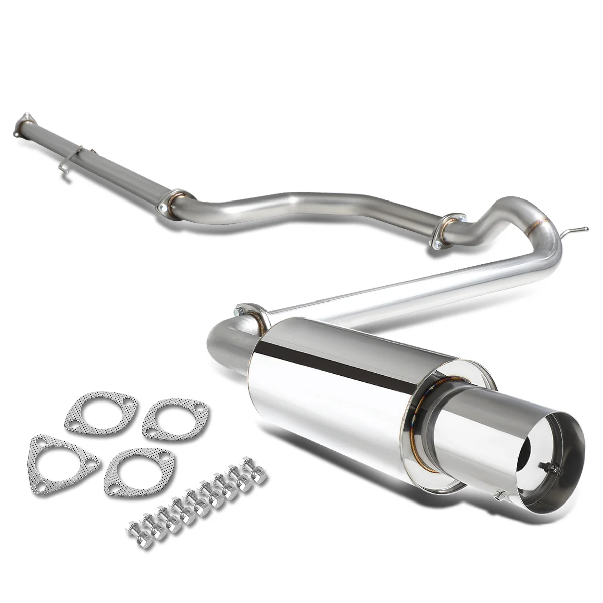 DNA Exhaust for Honda Civic EF (88-91) Catback w/ Single or Double Wall Rolled Muffler Tip - Image 10