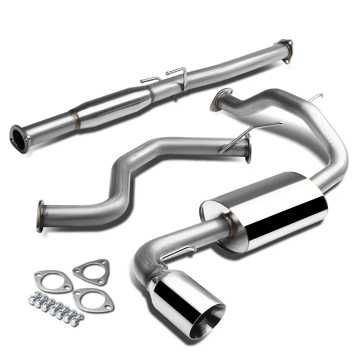 DNA Exhaust for Honda Civic EF (88-91) Catback w/ Single or Double Wall Rolled Muffler Tip - Image 3