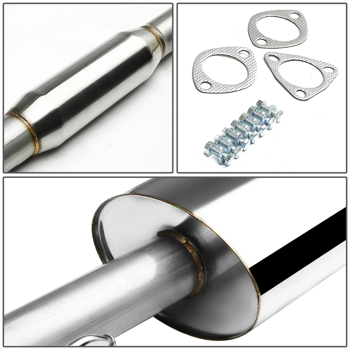 DNA Exhaust for Honda Civic EF (88-91) Catback w/ Single or Double Wall Rolled Muffler Tip - Image 7