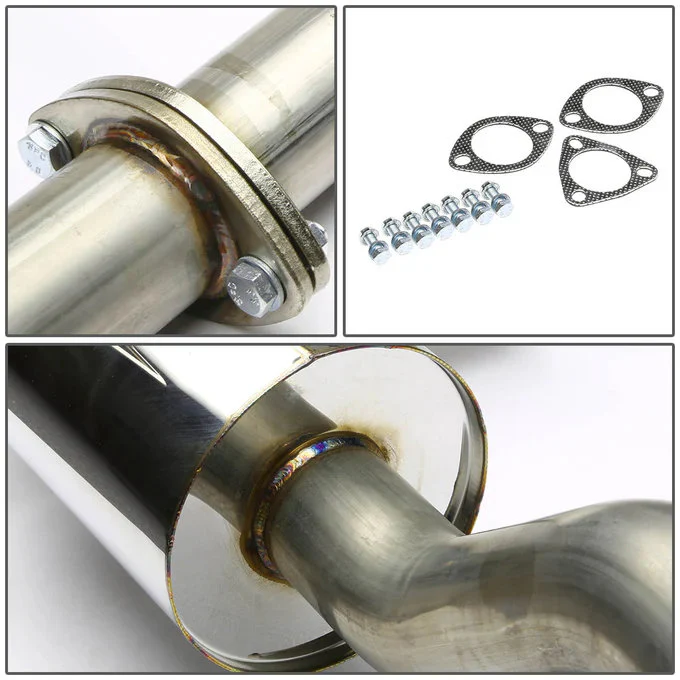 DNA Exhaust Honda Del Sol 1.5L (93-95) 1.6L (96–97) Catback w/ Single or Double Wall Rolled Muffler Tip - Image 15
